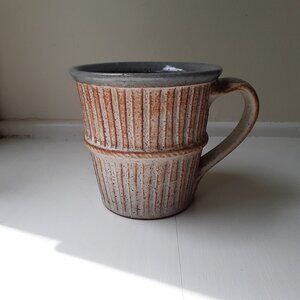 Handmade stoneware mug
